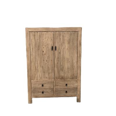 China Adjustable Chinese Antique Natural Long Sideboard Chest Drawers (Height) Elm Wood Sideboard for sale