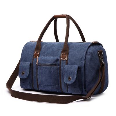 China Water Proof Low MOQ PU Balance Duffel Bag Travel Bag Vintage Custom Canvas Messenger Leather Bag Men Handbag Wholesale for sale