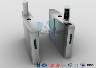 China Fingerprint Flap Barrier Turnstile Half Height Security 304 Stainless Steel for sale