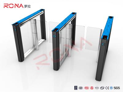 China Automatic Access Control Speed Gate Turnstile Blue Cover With Intelligent LED Light for sale