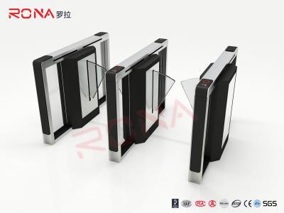 China RFID Automatic Flap Barrier Gate  304 Stainess Steel Security Access Control Turnstile for sale