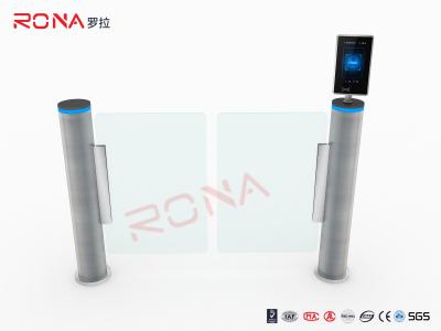 China Entrance Control Solutions Cylindrical Speed Gate Turnstile With Face Machine for sale