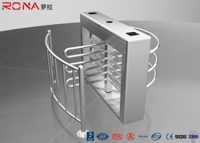 China Pedestrian Swing Barrier Waist Height Turnstiles Entrance RIFD Access Control for sale