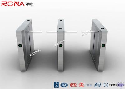 China Card Access Controllers Drop Arm Turnstile Swing Turnstile 24V DC Brush Motor for sale