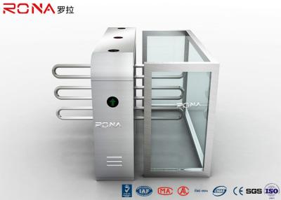 China Metal Wings Waist High Turnstile Assured Barrier 304 Stainless Steel Material for sale