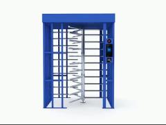 Full Height Turnstile Face Reader with Stainless Steel Turnstiles Secure Turn Style Gate