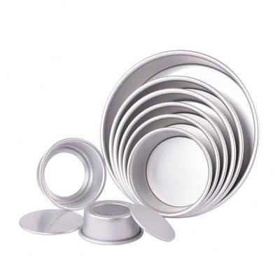 China Disposable Anodized Aluminum Round Cheesecake Pan With Removable Bottom for sale