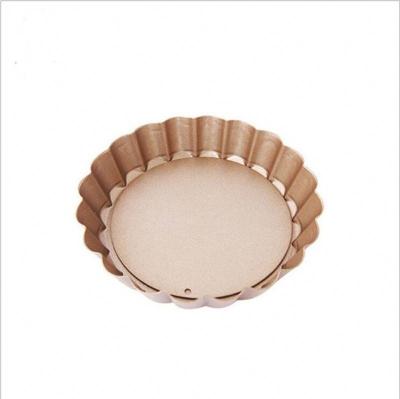 China Viable Flower Tartlet / Quiche Pan Set With Removable Bottom Flan Tart Pie Pan for sale