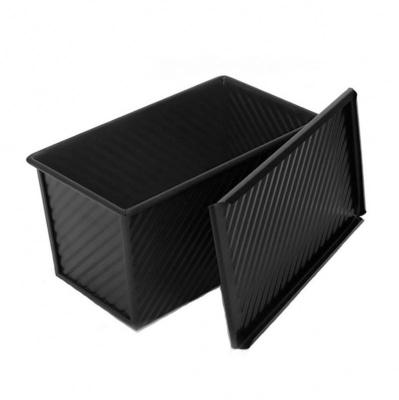 China Carbon Steel Toast Box Mold 450g Toast Box Pan With Cover Mini Nonstick Sustainable Place Baking Bread for sale