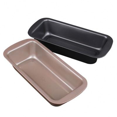 China Viable Non Stick Bakeware Bread Pan Meatloaf Pan Carbon Steel Pullman Bread Box for sale