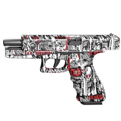 China Funny Outdoor Toy Children Toy Gun Foal Shell Gun Sand Hawk Pistol Soft Bullet Throwing Gun Shell Throwing Glock 1911 Full Automatic for sale