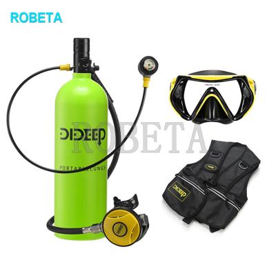 China Underwater Sports Free Blast Diving Oxygen Tank Scuba Equipment Mini Scuba Dive Oxygen Air Tank for sale