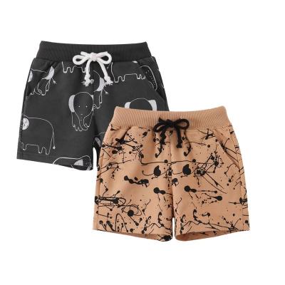 China YS0315B Breathable Wholesale Custom Design Digital Printing Kids Clothing Shorts Sets Comfort Kids Cotton Panel Shorts for sale