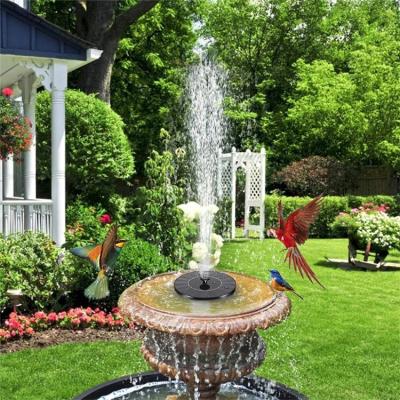 China Led Soalr Light Yard Floating Water Pump Bird Bath Fountain Pond Garden Landscape Decoration Absorb Sunlight Powered for sale