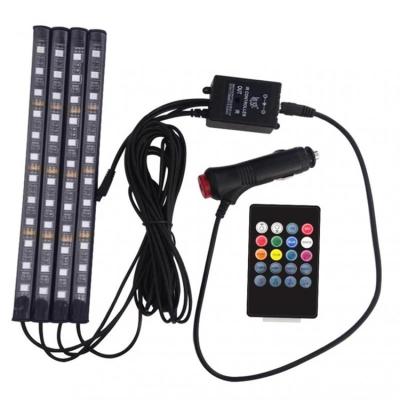 China Light 5050 RGB Fairy String With 20 Keys Remote Control Multi-Color Change Led Strip Decorative Car Interior Light for sale