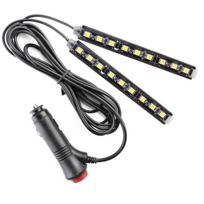 China Easy Auto Voice Remote Control Car USB LED RGB Interior Decorative Atmosphere Strip Light for sale