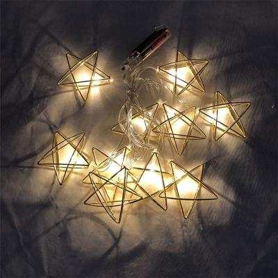 China Islam Festival String LED Light Lamp Ramadan Decorations Muslim Hanging Light Eid Star Moon String Light for sale