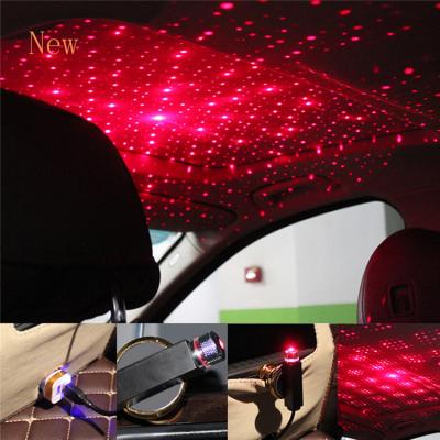 China USB Car Roof Decoration Star Laser Light USB Interior Ambient Atmosphere Auto Projector Lamp Laser Decorative Lights For Cars for sale