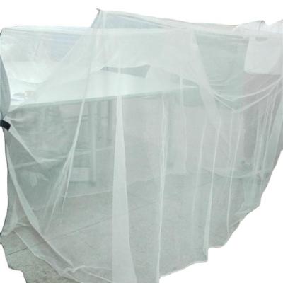 China Folded Rectangular 180x160x150cm Polyester Bed Mosquito Net Canopy 100 Denier for sale