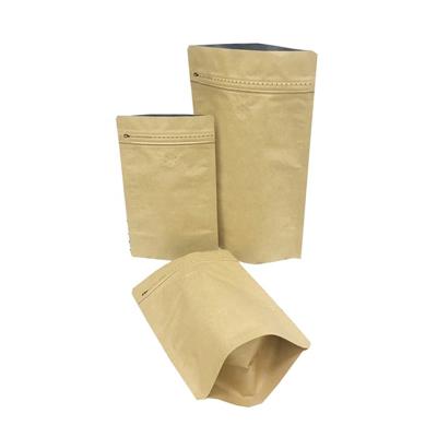 China China Recyclable Factory Low Price Wholesale 500g Aluminum Foil Stand Up Kraft Paper Ziplock Coffee Bag With Valve for sale