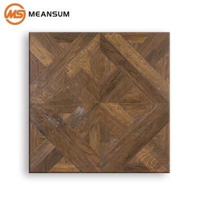 China Antique Decoration Special Wood Look Mosaic Floor Tiles for sale