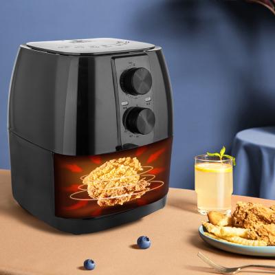 China Hotel 1200W 4.5L Touch Screen Deep Fryer No Oil Air Fryer With Nonstick Basket for sale