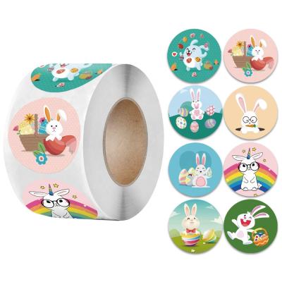 Κίνα Waterproof Happy Bunny Egg Carrot Window Decor Easter Stickers Decal Easter for Home Party Scrapbook Easter Self Adhesive Stickers προς πώληση