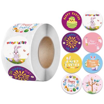 중국 500Pcs Cute Easter Bunny Egg Waterproof Self Adhesive Sticker Label For Easter Party Kids Gifts Bag Box Decor Labels Easter Stickers 판매용