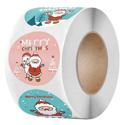 China Santa Claus Glue Envelope Invitation Merry Christmas Holiday Waterproof Functional Baking Sealing Sticker Sticker Party Decor Sealant for sale