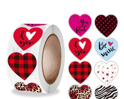 China Valentine's Day Waterproof Seal Dumb Silver Online Round Self Adhesive Labels 2D Custom Design Waterproof Printing Vinyl Logo Sticker for sale