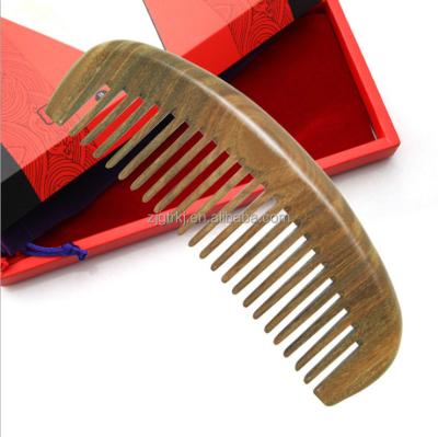 China Wholesale salon hair and beard joint wood comb for men barber comb made of verawood for sale