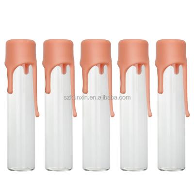 China Agriculture 115mm Wax Cap Child Resistance Water Drip Cap Rolls Pre Glass Tubes Labels Joint Stickers Glass Bottle For 2 Gram Blunt Package for sale