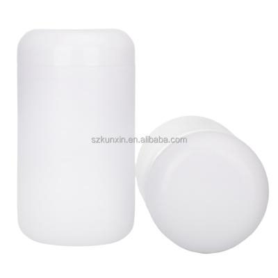 China 90ml 110ml 120ml white plastic food jar with lid 8 oz plastic jars with lids for common flower for sale