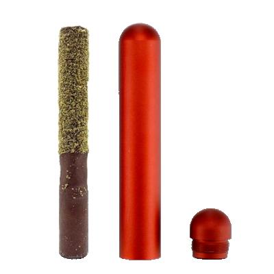 China Waterproof Custom Product Common Crate Tube For Pre Roll 110mm Long And 15mm Diameter Aluminum Contain for sale