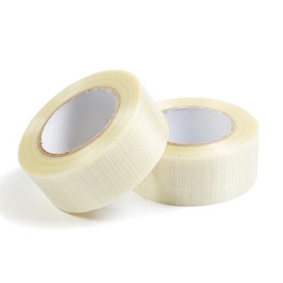 China Heat Resistant Fiberglass Cross Tape Reinforced Tie Cross Weave Two Way Straight Fiberglass Tape for sale