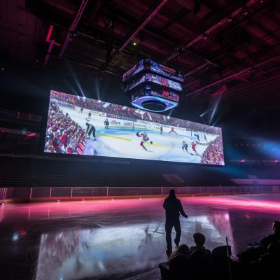 Cina Display LED perimetrale dello stadio interno P4.81 LED appeso schermo ad alta risoluzione in vendita