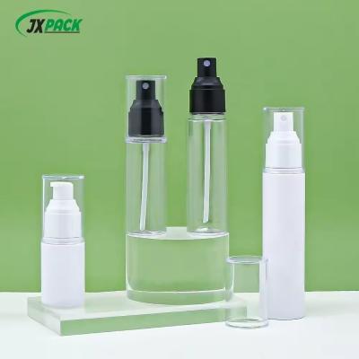 China Small Portable Plastic Spray Bottles 50ml 60ml Transparent Baby Lotion Empty Spray Bottle for sale