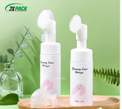 China Face Wash Pump Bottle 100ml-250ml PET Round Hand Soap PUMP Bottle for sale