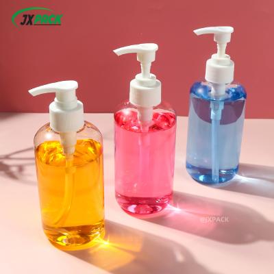 China Empty Plastic Shampoo Bottles 300ml Round Cosmetic Lotion Pump Bottle for sale