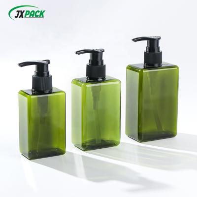 China Empty Cosmetics Container 280ml Shampoo PET Bottles For Shower Gel Press Lotion for sale