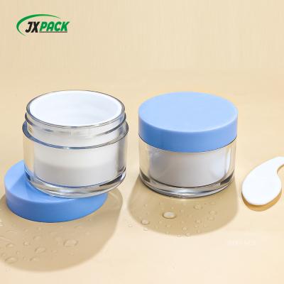 Cina 30g 50g PETG Crema Cosmetica Bottone Per Crema Scrub Labbra Contenitore In Stock Bottoni Vuoti Ambrato in vendita