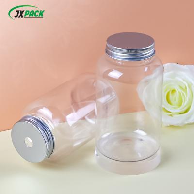 China Screen Printing PET Screw Cap Water Bottles 500ML For Takeaway Milk Tea for sale