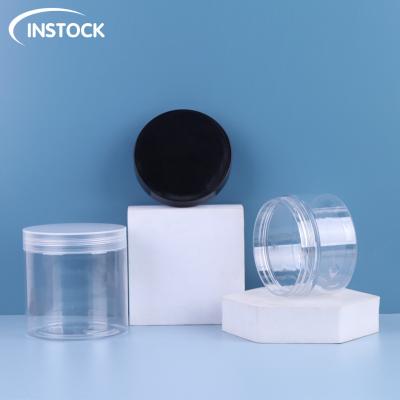 China 100 ml 200 ml Jar de creme ecológico de qualidade alimentar Cosmético, Jar de plástico transparente com tampa à venda