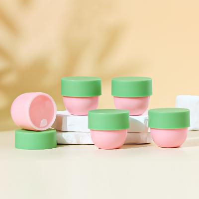 China New Arrival 5g 10g 30g 50g PP Cream Jar Refillable Plastic Jar Pink White Cosmetics Packaging Plastic Container For Skin Care for sale