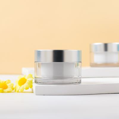 China ISO Certified Cream Jars Cosmetic Packaging with Customizable Lid Options and Finishe for sale