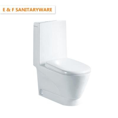 China Double-Flow Customization Ceramic One Piece Toilet With 250 Mm 230 Mm Anitaryware Bathroom Washdown One Piece Toilet for sale