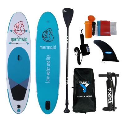 China Yaska Mermaid Unisex Design All Round Inflatable Sup Stand Up Paddle Board With Bag for sale