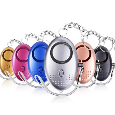 China Personal Security 140db Elder Women Kids Self Defense Alarm With Safesound Light Personal Alarm Key Chain Self Defense Products for sale