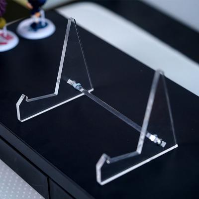 China Acrylic Small Book Display Stand Photo Frame Folder Keyboard Game Machine Photo Display Stand Single Frame Desk Rack for sale