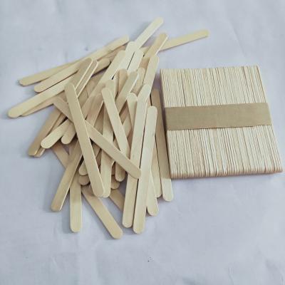 China Stocked Wholesale Custom Popsicle Sticks Disposable Food Grade Wooden Ice Cream Stick for sale